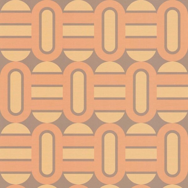 AS Creation Retro Chic Behang 39536-2 | Bruin, Geel & Oranje
