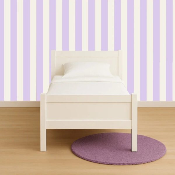 Lilac Stripes Behang | Lila SW-75-MS06 – sfeerfoto 1