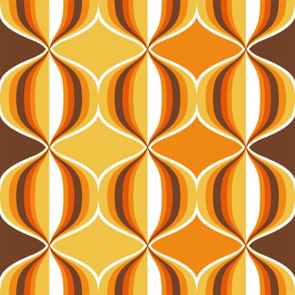Sanders & Sanders Trends & More Retro Behang 935269 | Oranje, Geel & Bruin
